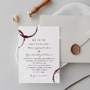Search for wine stain invitations Rustic
