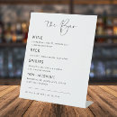 Search for drinks wedding menus Calligraphy