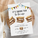 Search for camping 1st birthday invitations One happy camper