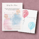 Search for games gender reveal invitations Pink