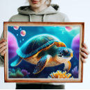 Search for sea turtle art Underwater