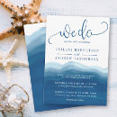 Search for blue ombre wedding invitations Beach