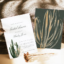 Search for cactus bridal shower invitations Watercolor