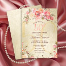 Search for floral 50th birthday invitations Rose