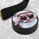 Search for santa hockey pucks Xmas