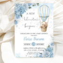 Search for teddy bear hot air balloon baby shower invitations Whimsical