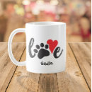Search for red heart coffee mugs Dog mum