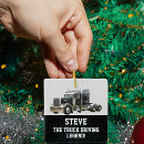 Search for truck driver christmas tree decorations Trucker