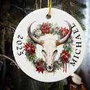 Search for skull christmas tree decorations Cowboy
