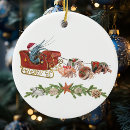 Search for sled christmas tree decorations Watercolor
