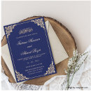 Search for royal blue invitations Vintage