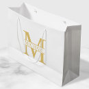 Search for white and gold gift bags Thank you