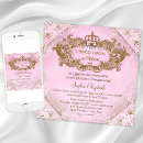 Search for once upon a time 1st birthday invitations Princess