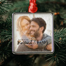 Search for timeless christmas tree decorations Married and merry