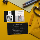 Search for digital marketing business cards Black modern