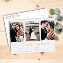Search for real foil wedding thank you cards Script calligraphy