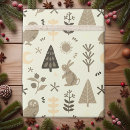 Search for owl christmas wrapping paper Bunny