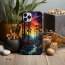 Search for and pine tree iphone cases Sunset