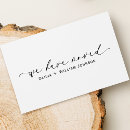 Search for business moving announcement cards Black and white