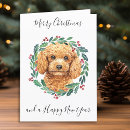 Search for poodle christmas cards Dog