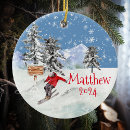 Search for snow ski christmas tree decorations Skier