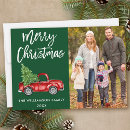 Search for vintage truck christmas cards Rustic