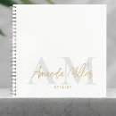 Search for white and gold notebooks For her