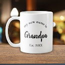 Search for first time grandpa mugs Grandpa to be