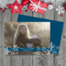 Search for elegant blue snowflake cards Stylish