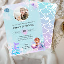 Search for seaside birthday invitations Girly underwater ocean seaside