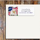 Search for bald eagle return address labels Patriotic
