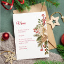 Search for christmas party dinner menus Red