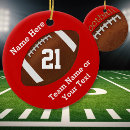 Search for football christmas tree decorations Red