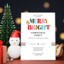 Search for merry and bright invitations Colourful