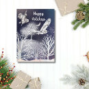 Search for owl christmas cards Blue