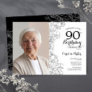 Search for black and white floral invitations Elegant