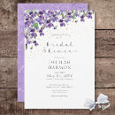Search for violet bridal shower invitations Floral