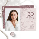 Search for blush pink 30th birthday invitations Girly