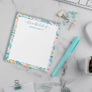 Search for flower border notepads Blue