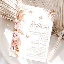 Search for butterfly christening invitations Pink