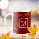 Search for red and gold mugs Minimalist