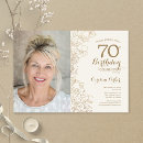 Search for 70th dinner birthday invitations For her