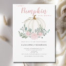 Search for pumpkin baby girl shower invitations Pretty