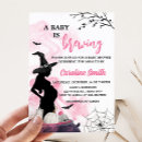 Search for witch baby shower invitations October