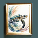 Search for sea turtle painting posters Watercolor