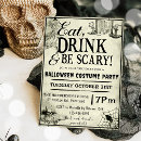 Search for scary halloween birthday invitations Costumes and cocktails