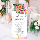 Search for flowers program wedding programs Watercolor floral