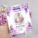 Search for purple 1st birthday invitations Whimsical
