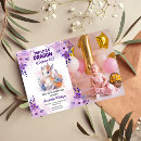 Search for purple 1st birthday invitations Whimsical