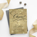 Search for champagne seasonal invitations Gold